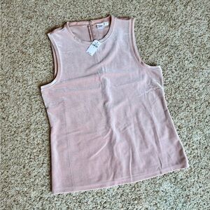 GAP Women’s velvet tank top ~NWT~ Size S. Light pink!
